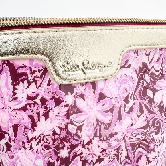 LILLY PULITZER Mulberry Wild Ride Zip Top Pouch/Clutch NWOT - Picture 4 of 5